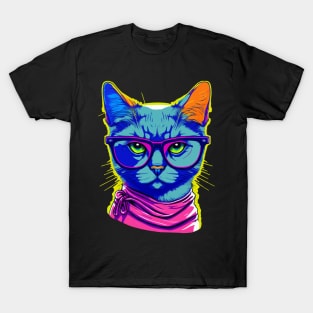 cartoon style of cat T-Shirt